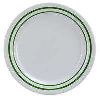 Yanco PT-107 Pine Tree Round Dinner Plate, 7.25" Diameter, Melamine, Pack of 48