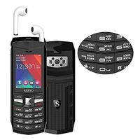 ZYSUS SERVO R26 TWS Bluetooth Mobile Phone, Russian Keyboard, 3000mAh Battery, 2.4 inch, 23 Keys, Support Bluetooth, FM, Flashlight, MP3 / MP4, GSM, Dual SIM, with TWS Bluetooth Headsets(Black)