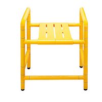 Bath Stool Accessible Commode Chair Armchair Dual Purpose Sitting Stool Portable Bath Stool Toilet Chair with Antibacterial Nylon Outer Tube for The Elderly Disabled