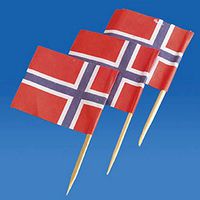 Norway Flag Toothpicks - 50 Pk.