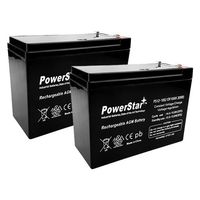 POWERSTAR 2 Pack Battery HGL10-12 FULLRIVER 12V 10AH/20HR Replacement