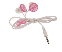 Pink Ribbon Earbuds