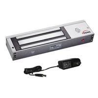 Visionis FPC-5382 VIS-1200BZ-LED Indoor 1200lbs Electric Maglock with Time Buzzer and LED Sensor with Power Supply