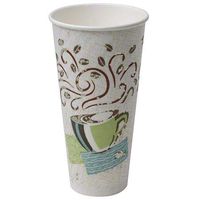 DIxie PerfecTouch 24 oz To Go Disposable Insulated Hot Drinking Cups & Lids Set, 80 Count