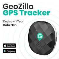 GeoZilla GPS Location Tracker No Monthly Fee for Loved Ones and Valuables | Works with Cellular, WiFi and GPS | Precise and Lightweight | SIM Card and 1-Year Data Plan Included