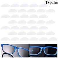 Fansport 18 Pairs Eyeglasses Nose Pad Anti-Slip Silicone Nose Pad