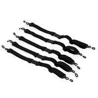 Black Adjustable Sports Anti-Slip Eyeglasses Strap Glasses Head Band Pack of 5