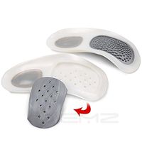 EVA Flat Foot Insoles - Arch Support Orthotic Pads, Fallen Arches Plantar Fasciitis Inserts, Back Pain Relief Shock Absorption Cushioning, Over Pronation Heel Braces, for Running Walking (C (6.3"))