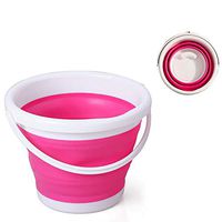 TOPIND Collapsible Buckets Multi-Functional 5L/10L Folding Water Bucket Outdoor Silicone Water Bucket for Fishing Camping Car Washing Home Storage and Outdoors Wash Pail Water Container