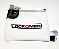 LockMed Medication Pill Bag w/Combination & Key Lock - Large