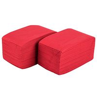 Perfectware 2 Ply Dinner Napkin Red- 100 2-Ply Red Dinner Napkins, 3" Height, 4" Width, 8" Length (Pack of 100)