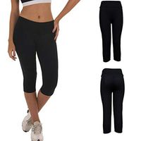 Theoylos Women's Leggings High Waist Athletic Workout Yoga Pants Ladies Tummy Control Leggings Butt Lift Fitness Pants Black
