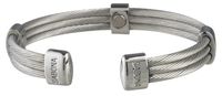 Sabona Trio Cable Magnetic Bracelet (Stainless, X-Large /7.5)