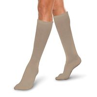 Core-Spun 10-15mmHg Medical Light Graduated Knee High Compression Socks (Khaki, X-Large Regular)