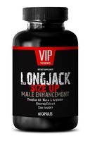 Testosterone Booster for Men - LONGJACK Size UP 2170Mg - Male Enhancement Supplement (with Maca, Tongkat Ali, L-Arginine, Ginseng and Zinc) - 1 Bottle 60 Capsules