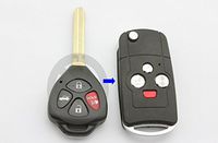 New Flip Remote Keyless Key Shell Case Fob fit for TOYOTA Camry Avalon Corolla Matrix RAV4 Venza Yaris 4 Buttons