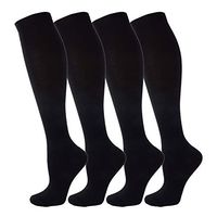 NOVAYARD Compression Socks for Men & Women Graduated 15-20 mmHg (4 Pairs)