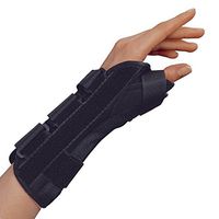 OTC Wrist-Thumb Splint, 8-Inch Adult, Lightweight Breathable, X-Small (Left Hand)