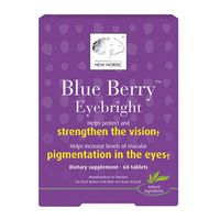 Blue Berry Eyebright, 60 Tabs by New Nordic US Inc (Pack of 3)