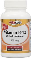 Vitacost Vitamin B-12 Methylcobalamin - 500 mcg - 200 Capsules