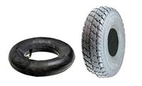 9"x3" (2.80/2.50-4) Pneumatic Mobility Tire and Inner Tube Set with Durotrap C9210 Tread (1)