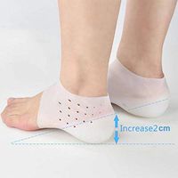 ALEXTREME Heel Support Foot Support 1Pair Invisible Height Increased Insoles Silicone Heel Socks for Women Men Ankle Braces