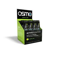 OSMO Nutrition - Active Hydration - During-Exercise Hydration Powdered Drink Mix - Fastest Way to Rehydrate - Improves Power Output & Endurance - Lemon Lime - 24 Single Servings