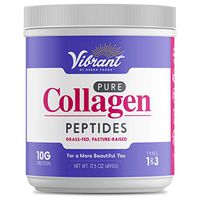 Vibrant Collagens, Collagen Peptides Powder, Unflavored, Grass Fed, Pasture Raised… (495 g)