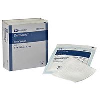 Gauze Sponge Dermacea 100% Cotton Gauze 12-Ply 4 X 4 Inch Square