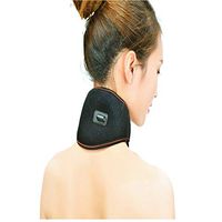 Quisilife Neck Heating Wrap USB Far Infra-red Heated Neck Warming Wrap Good for Stiff Neck Pains 3 Heat Settings 5V (Color : Black, Size : 34×13CM)