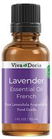 Viva Doria 100% Pure Lavender French Essential Oil, Undiluted, Food Grade, Lavender French oil, 30 mL (1fl oz)