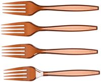 Big Party Pack Plastic Forks | Choclate Brown | 100 ct. | Party Supply