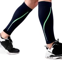Sport Compression Calf Sleeves, Calf Support Leg Compression Socks for Varicose Veins, Runners, Shin Splint, Hiking, Cycling, Athletic Outdoors Sports, Increase Blood Circulation, Calf Pain Relief