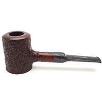 Mr. Brog Poker Tobacco Pipe - Model No: 107 Aged Walnut Rusticated - Mediterranean Briar Wood - Hand Made