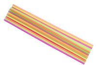 Perfect Stix Neon Concession Straight-Cut Straw, Assorted Colors, 20" Length (Pack of 500)