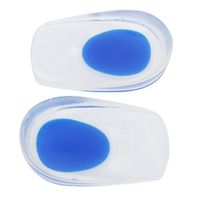 1 Pair Comfort Heel Cups,UZZO Unisex Footful Gel Silicone Posture Corrective Heel Pad Cup Insoles- Relieves Foot Pain