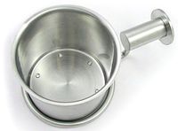 Celeste Designs Sigma Toilet Brush Holder Polished Chrome Glossy Finish