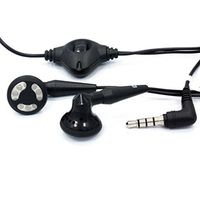 Google Pixel Compatible Headset Blackberry 3.5mm Handsfree Earphones Dual Earbuds Headphones w Mic Stereo Wired [Black]