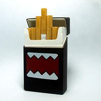 yunyunshen Women/Men Fashion Coffee British Flag Cigarette Case Cover for 20 Cigarettes Pack Girls Rolling Stones Soft Rubber Cigarette Box