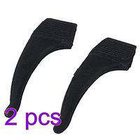 Healifty Eyeglass Ear Grip Hooks Silicone Sunglasses Legs Hooks Anti Slip Eyeglass Accessories 6 Pairs (Black)