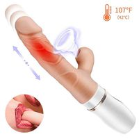 High Quality 3 Inch Vîbräting Heating S-'ëx Mächîne Suction Tool USB Rechargeable Silicon Sucking Ďìld`ɔ Strong Waterproof Sucker Toy for Women Female Couples GBS3
