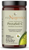 ecoNugenics PectaSol-C Modified Citrus Pectin Cellular Health and Immune System Supplement - Lime Infusion Powder - Maintain Healthy Galectin-3 Levels - Cardiovascular Support (551.29 Grams)