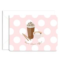 Dolce Note Card - Coffee (1 Card + 1 Envelope) | Rungtong & Co. Stationery Line
