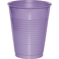 Creative Converting 28193081 Touch of Color 240 Count 16 oz Plastic Cups, Luscious Lavender