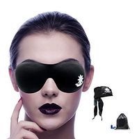 SEVEN CHAKRAS 3D Sleep Mask Eye Shade - Sleeping Eye Mask for Women Men - Blindfold for Travel, Light Blocking Mask - Comfortable and Lightweight with Ear Plugs & Silk Pouch