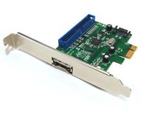 PCIe SATAIII 6Gbps 1 INTERNAL SATA port + 1 EXTERNAL eSATA port Host Card