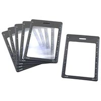 6 Credit Card Size 3X Magnifiers, Each Magnifier for Reading has 3X Fresnel Lens, Use as 3X Magnifying Glass, Pocket Magnifier, Reading Magnifier for Menus or as Accessory for ID Badge Holder Lanyards