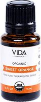 Sweet Orange USDA Certified Organic Essential Oil, 15 ml (0.5 fl oz), 100% Pure, Undiluted, Best Therapeutic Grade (Acne, Diuretic, Flu, Inflammation, Insomnia, and Stress)