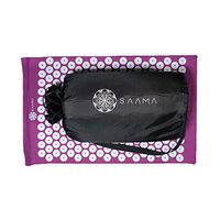 Acupressure mat and Pillow Set for Back/Neck Pain, Stress/Muscle Relief. Fibromyalgia, Sciatica, Muscle Recovery, Head/Foot Massager, Natural Migraine/Tension Relief (Purple)