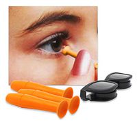 Contact Lens RGP Remover Tool, DMV Ultra Lens Handler, 3 Pack Orange w/Free Black Contact Lens Case